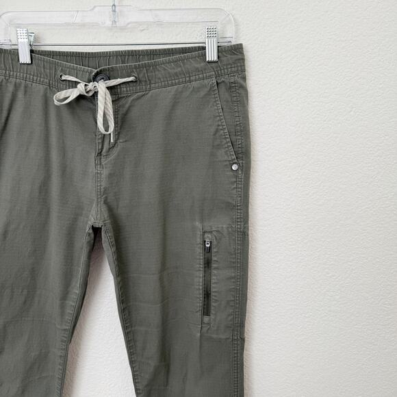 [Vuori] Olive Green Ripstop Slim Fit Drawstring Waist Pants Casual Sz Medium M - Picture 8 of 11